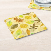 秋の水彩2 スクエアペーパーコースター (アングル)