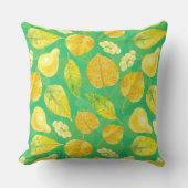 秋の水彩 クッション (正面)