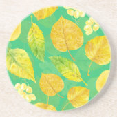 秋の水彩 コースター (正面)