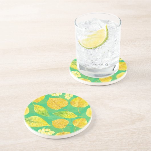 秋の水彩 コースター (側面)