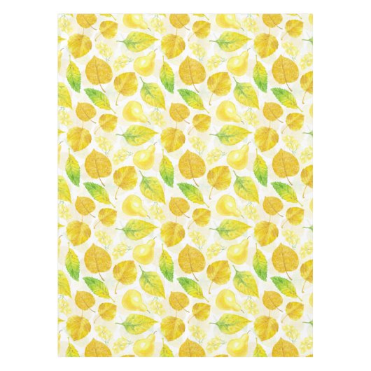 秋の水彩 テーブルクロス (正面)