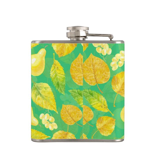 秋の水彩 フラスク (裏面)