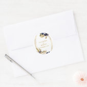 秋の水彩 ラウンドシール (封筒)