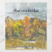 秋の水彩 ワインラベル (シングルラベル)