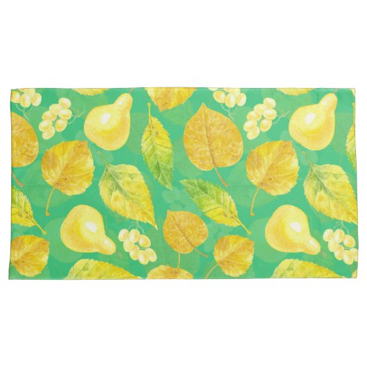 秋の水彩 枕カバー (正面右)