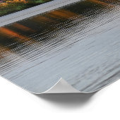 秋の水景ポスター ポスター (角)