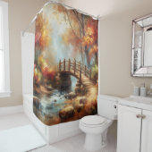 秋の水流れ シャワーカーテン (インサイチュ)