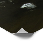 秋の水流カスケード写真ポスター ポスター (角)