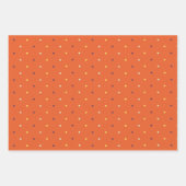 秋の水玉模様ラッピング紙シート ラッピングペーパーシート (正面2)
