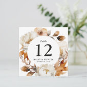 秋の水素朴色フローラテーブル番号 セーブザデート (スタンド正面)