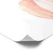 秋の水色オレンジカボチャ赤ちゃんシャワーのお願い ポスター (角)