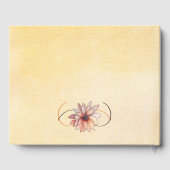 秋の水色フローラテラコッタイエロー結婚ズ ゲストブック (裏面)