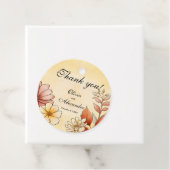 秋の水色フローラテラコッタイエロー結婚ズ フェイバータグ (インサイチュ)