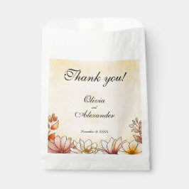 秋の水色フローラテラコッタイエロー結婚ズ フェイバーバッグ