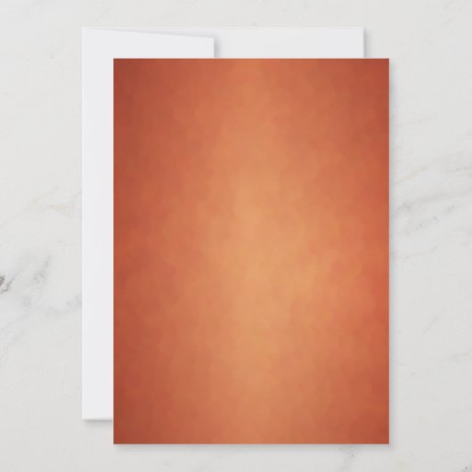 秋の水色フローラ銅アイボリー結婚ズ 招待状 (裏面)