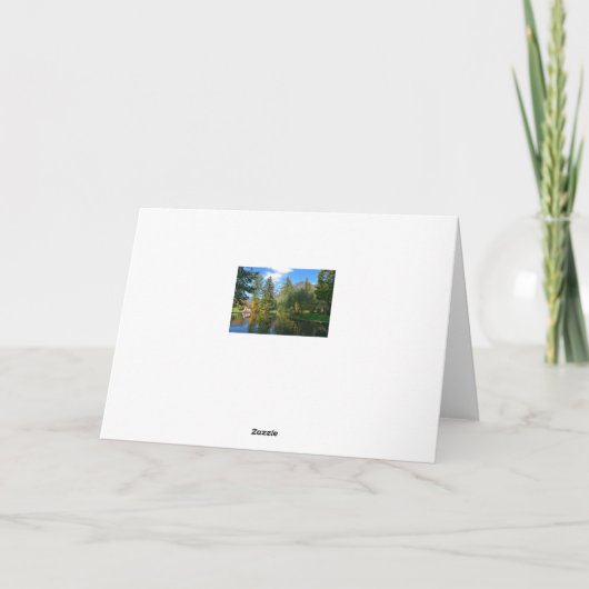 秋の池がよどむ カード (裏面)