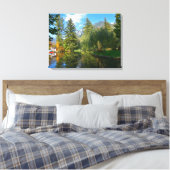 秋の池がよどむ キャンバスプリント (インサイチュ (寝室))