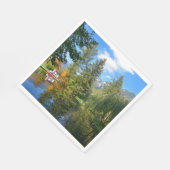 秋の池がよどむ スタンダードランチョンナプキン (角)