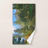 秋の池がよどむ ハンドタオル (ハンドタオル)