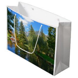 秋の池がよどむ ラージペーパーバッグ