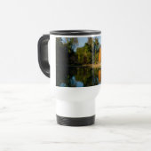 秋の池の反射 トラベルマグ (正面左)