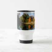 秋の池の反射 トラベルマグ (中央)