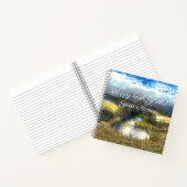 秋の池の水彩画 ノートブック (内部)