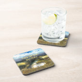 秋の池の水色 コースター (右側)
