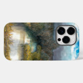 秋の池の水色 Case-Mate iPhoneケース (裏面 (横))