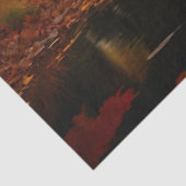 秋の池を優雅に走る白い白鳥 薄葉紙 (詳細)