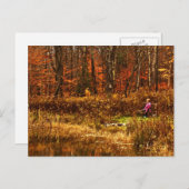 秋の池を想う ポストカード (正面/裏面)