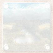 秋の池 ガラスコースター (裏面)