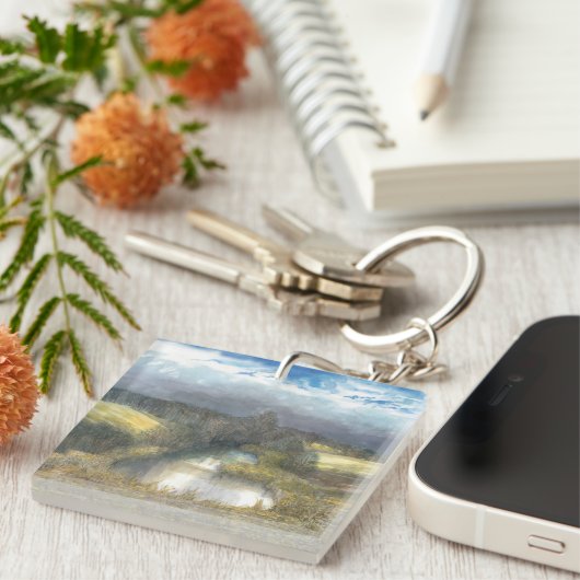 秋の池 キーホルダー (正面右)