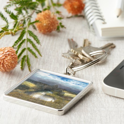 秋の池 キーホルダー (側面)