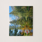 秋の池 ジグソーパズル (縦)