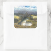 秋の池 スクエアシール (バッグ)