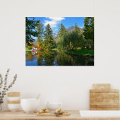 秋の池 ポスター (キッチン)