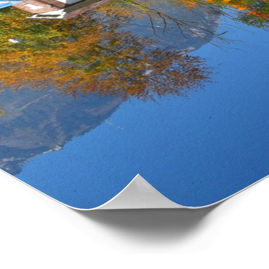 秋の池 ポスター (角)