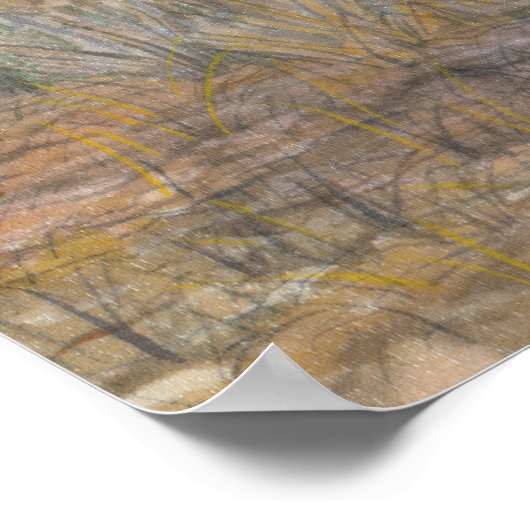 秋の池 ポスター (角)