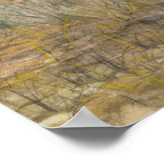 秋の池 ポスター (角)