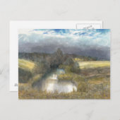 秋の池 ポストカード (正面/裏面)