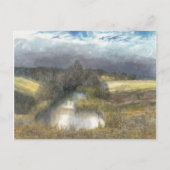 秋の池 ポストカード (正面)