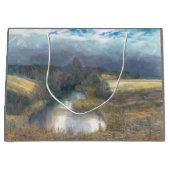 秋の池 ラージペーパーバッグ (正面)