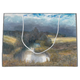 秋の池 ラージペーパーバッグ