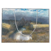 秋の池 ラージペーパーバッグ (裏面)