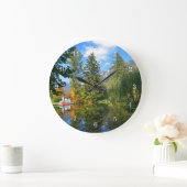 秋の池 ラージ壁時計 (ホーム)