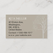 秋の池 名刺 (裏面)