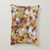 秋の油抽象芸術 アクセントクッション (裏面(縦))