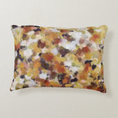 秋の油抽象芸術 アクセントクッション (裏面)