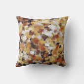 秋の油抽象芸術 クッション (裏面)